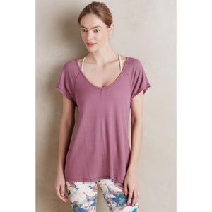 Anthropologie Lilac Waffle Swing Tee